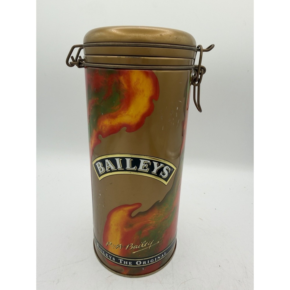 🍀🥃 Baileys Irish Cream 1995 Collectible Hinged Lid Tin – EMPTY 🥃🍀